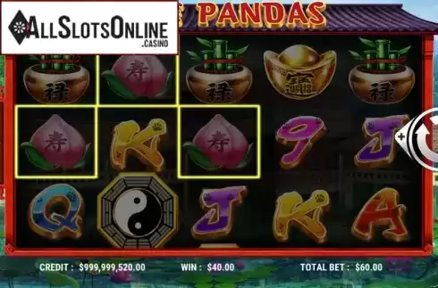 Win Screen 3. Five Pandas from Slot Factory