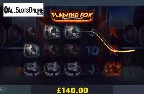 Win Screen 4. Flaming Fox from Red Tiger