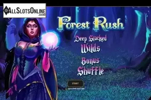 Start Screen. Forest Rush from Cayetano Gaming