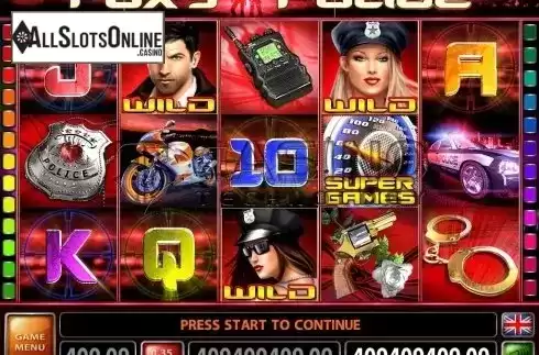 Screen4. Foxy Police from Casino Technology