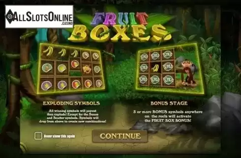 Game features. Fruit Boxes from iSoftBet