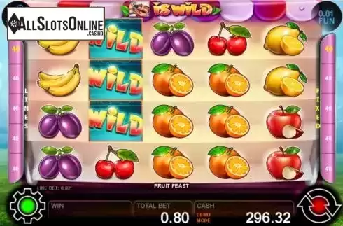 Win screen 2. Fruit Feast from Casino Technology