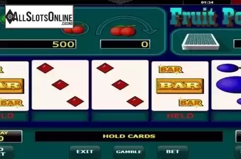 Game Screen 1. Fruit Poker from Amatic Industries