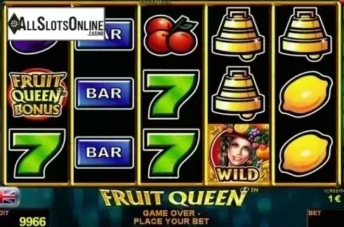 Reel Screen. Fruit Queen from Novomatic