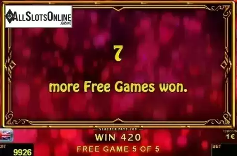 Free Spins Awarded. Fruit Queen from Novomatic