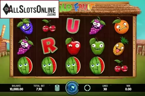 Reel Screen. Wild Fruit from Caleta Gaming