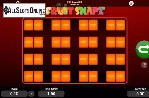 Game Screen. Fruit Snapz from 1X2gaming