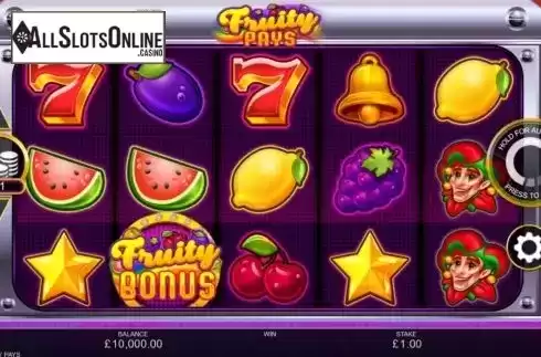 Reel Screen. Fruity Pays from Inspired Gaming