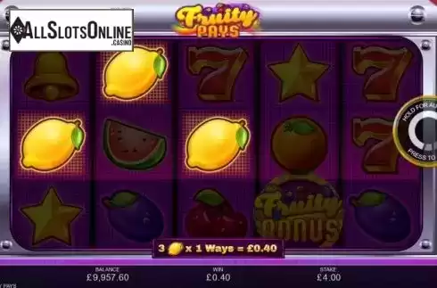 Win Screen 2. Fruity Pays from Inspired Gaming