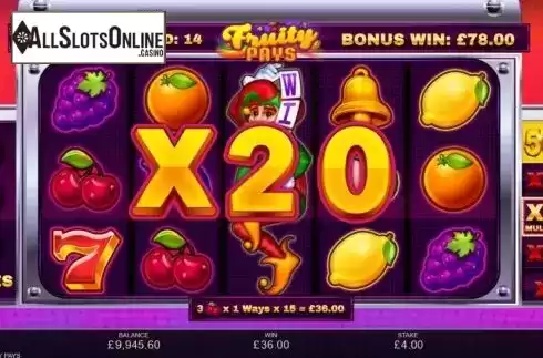 Free Spins 3. Fruity Pays from Inspired Gaming
