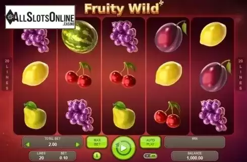 Game Workflow screen . Fruity Wild from Booongo