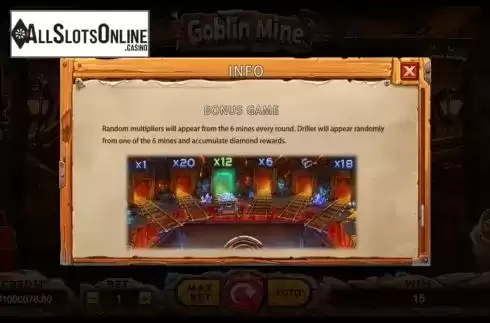 Bonus game screen. Goblin Mine from TIDY