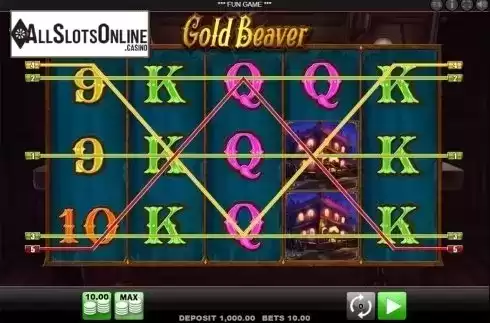 Reels screen. Gold Beaver from Merkur