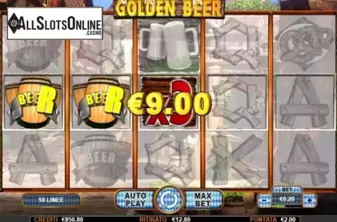 Win screen 2. Golden Beer from Nazionale Elettronica