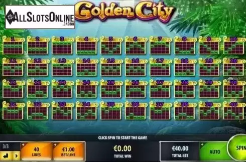 Paylines. Golden City (IGT) from IGT