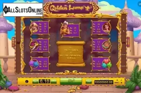 Screen2. Golden Lamp from BF games