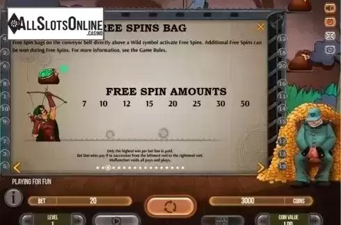 Free spins bag. Golden Shot from Fugaso