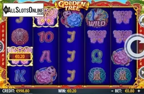 Win screen 2. Golden Tree from Octavian Gaming