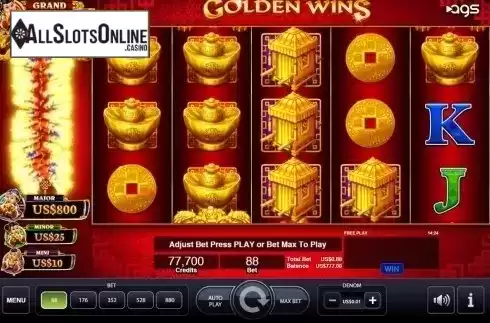 Reel Screen. Golden Wins from AGS