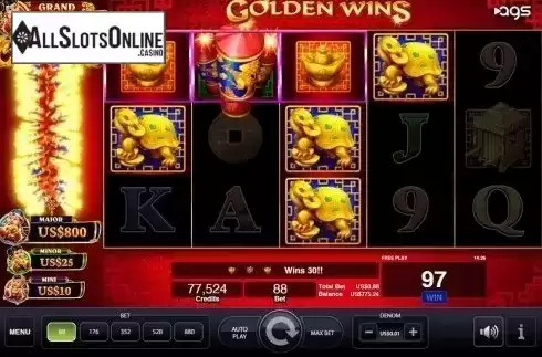 Win Screen. Golden Wins from AGS