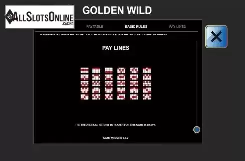 Paytable 3. Golden Wild (Leander Games) from Leander Games