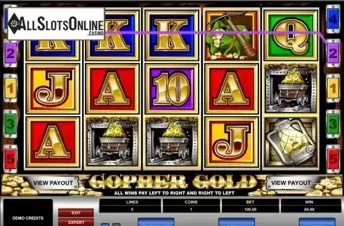 Screen4. Gopher Gold from Microgaming