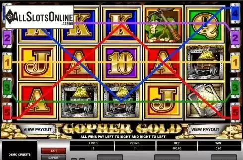 Screen5. Gopher Gold from Microgaming