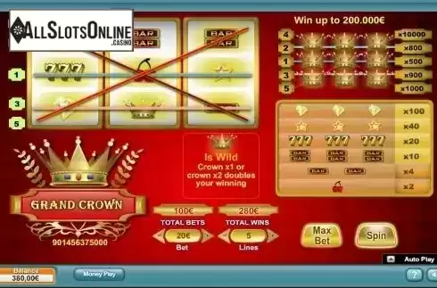 Screen 3. Grand Crown from NeoGames