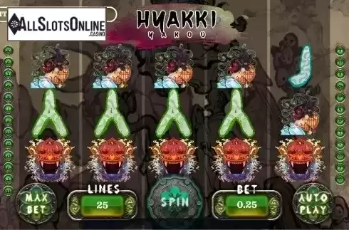Reel Screen. Hyakkiyakou from Vela Gaming