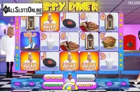 Reel Screen. Happy Diner from Packmaster Games
