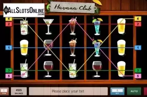 Reel Screen. Havana Club from InBet Games