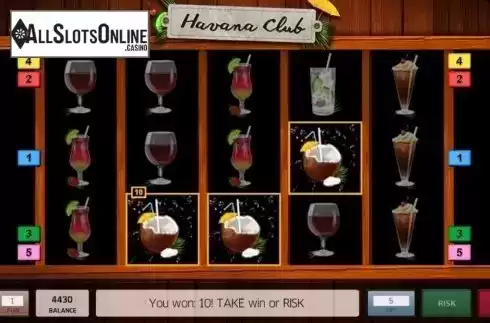Win Screen. Havana Club from InBet Games