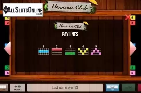 Lines. Havana Club from InBet Games