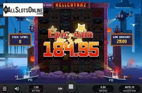 Epic Win. Hellcatraz from Relax Gaming
