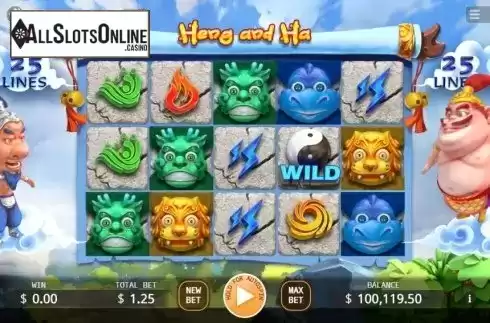 Reel screen. Heng and Ha from KA Gaming