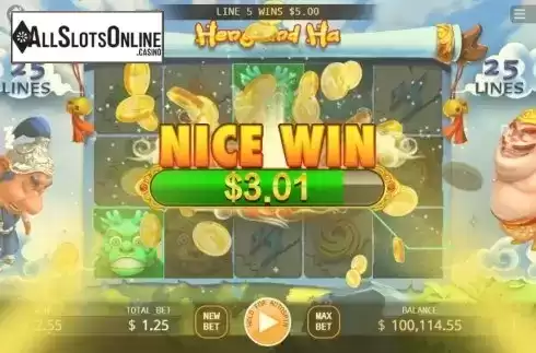 Win screen 2. Heng and Ha from KA Gaming