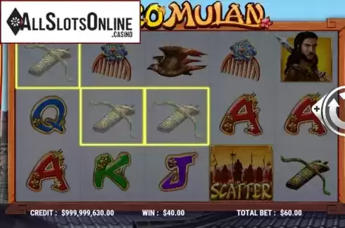 Win Screen 4. Hero Mulan from Slot Factory