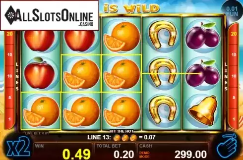 Win screen 1. Hit The Hot from Casino Technology
