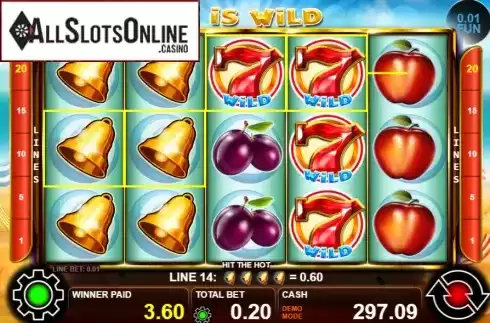 Win screen 2. Hit The Hot from Casino Technology