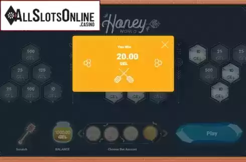 Win Screen 2. Honey World from Smartsoft Gaming