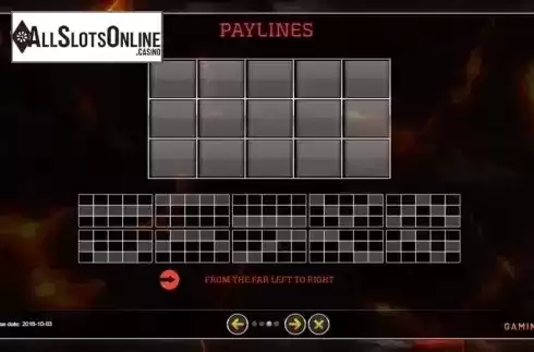 Paylines. Hot Fever 2 from GAMING1