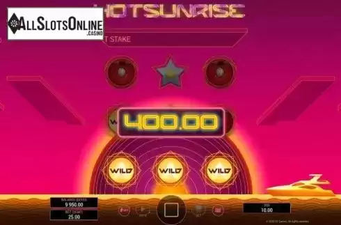 Win Screen. Hot Sunrise from BF games