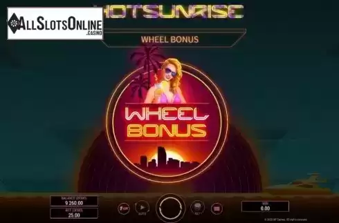 Bonus Wheel 1. Hot Sunrise from BF games