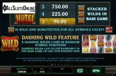 Screen2. Hound Hotel from Microgaming