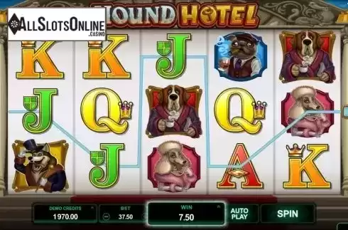Screen9. Hound Hotel from Microgaming