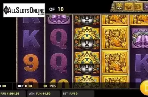 Free Spins screen. Inca Empire from JDB168