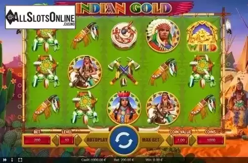 Reel screen. Indian Gold from Thunderspin