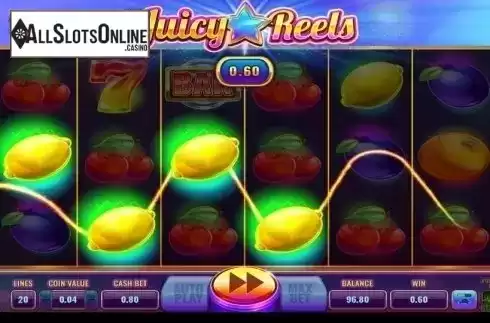 Win Screen. Juicy Reels from Wazdan