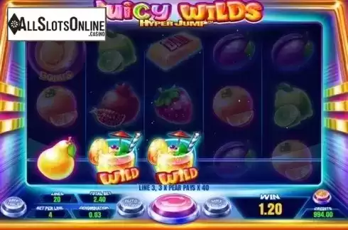 Win Screen 2. Juicy Wilds from Felix Gaming