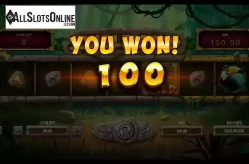Win screen. Jungle Gold from Onlyplay